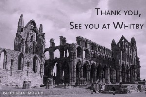 Thank you for taking the survey - if you are coming to Whitby and you are interested in taking part in the project, let me know, it would be great to talk in person. 